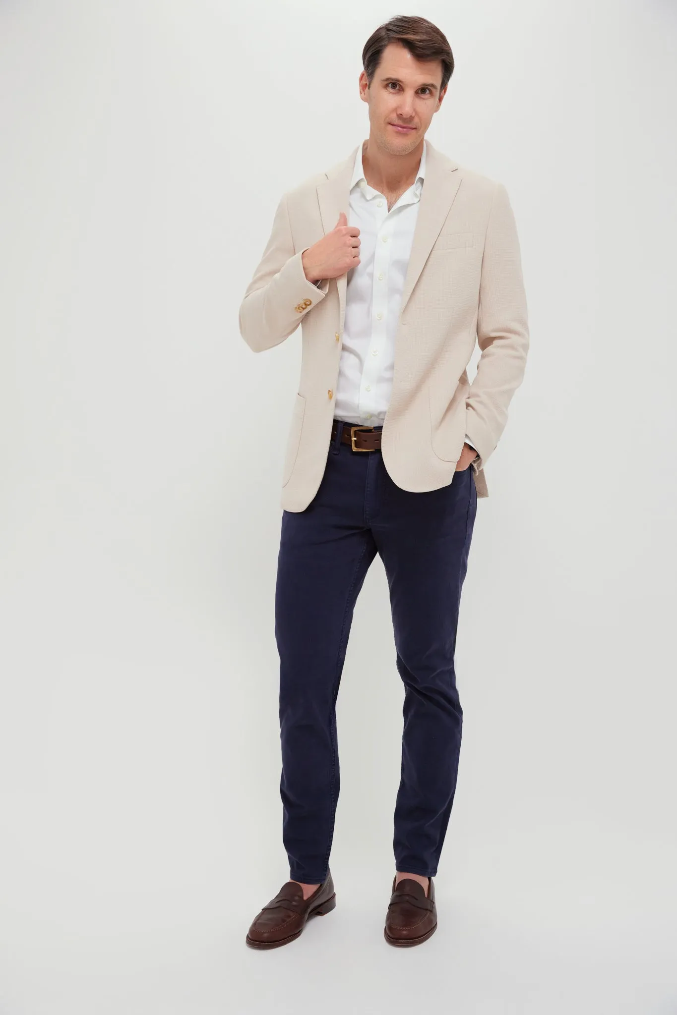 Tan Knit Travel Blazer sold by Tuckernuck product image thumbnail 2