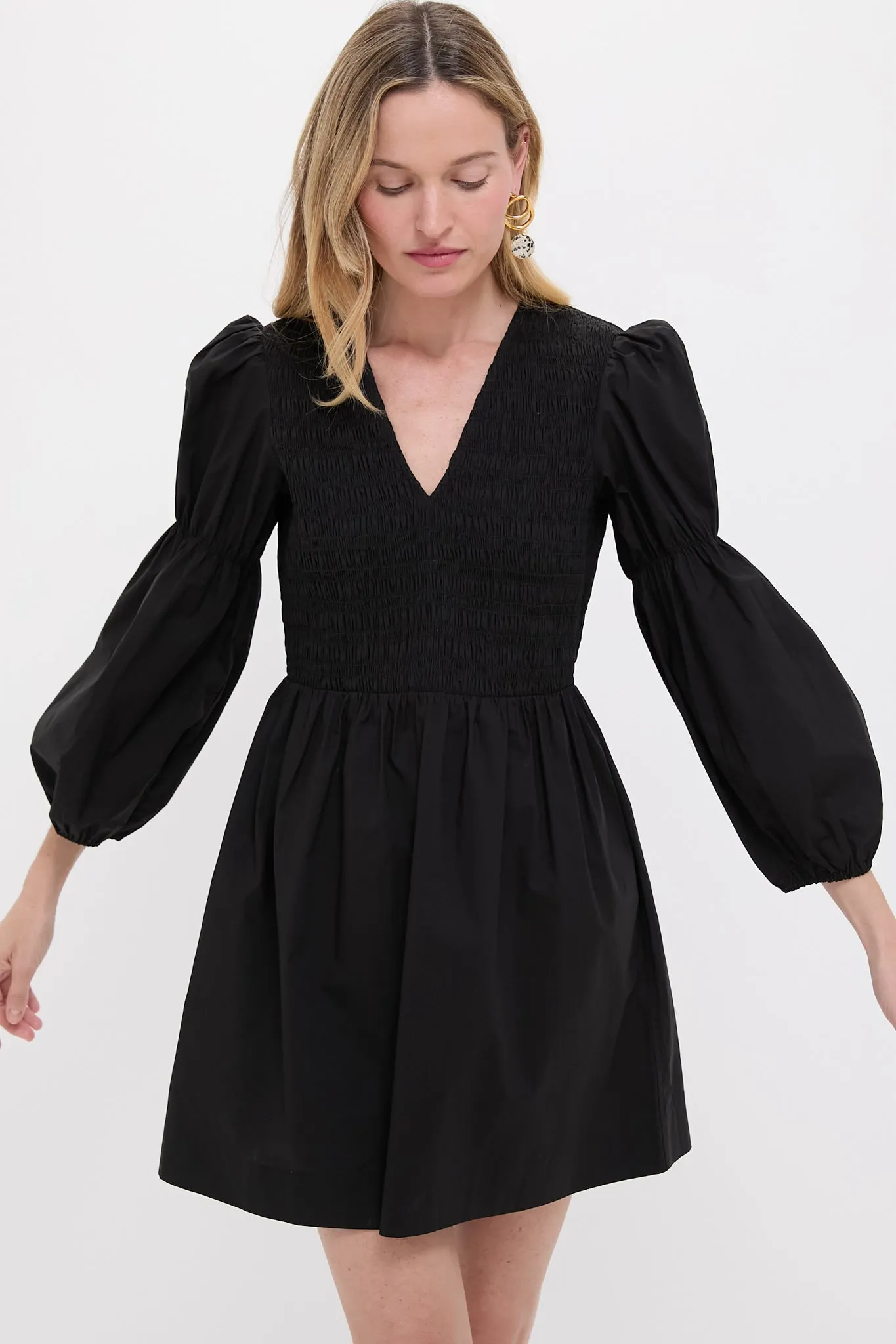 Black Brinkley Mini Dress sold by Tuckernuck