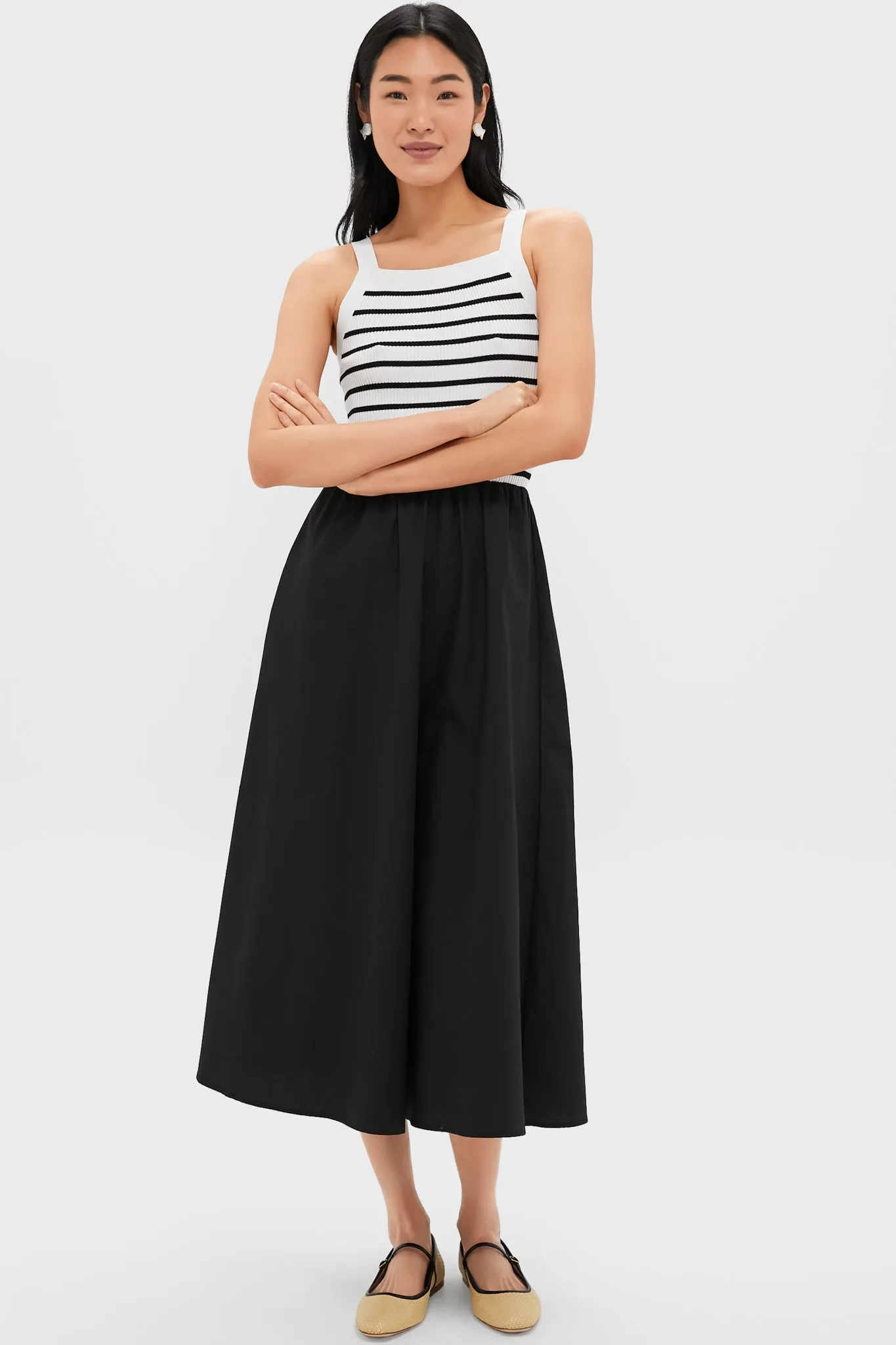 Black Striped Midi Dress sold by Tuckernuck