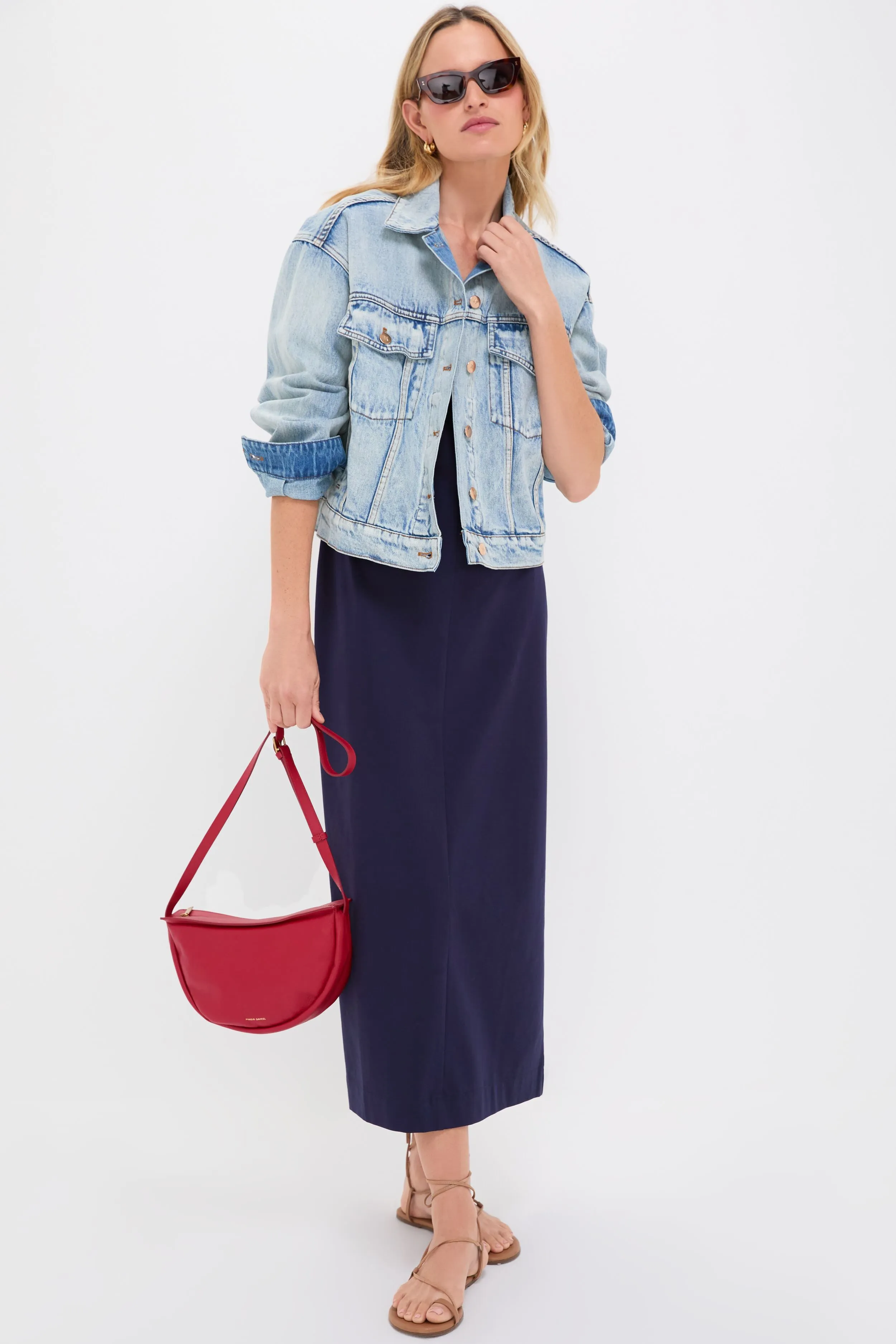 Navy Paula Knit Dress sold by Tuckernuck product image thumbnail 2