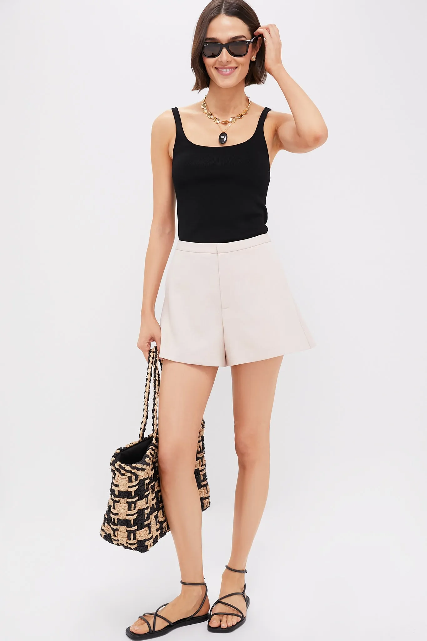 Beige Hallie Shorts sold by Tuckernuck product image thumbnail 2