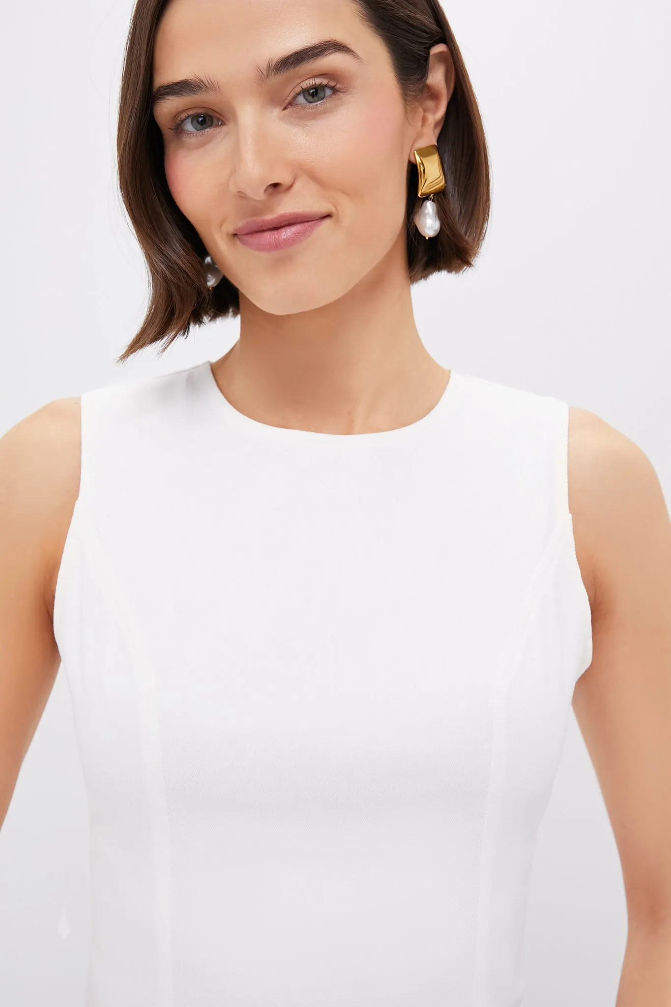 White Stretch Denim Aime Midi Dress sold by Tuckernuck product image thumbnail 5