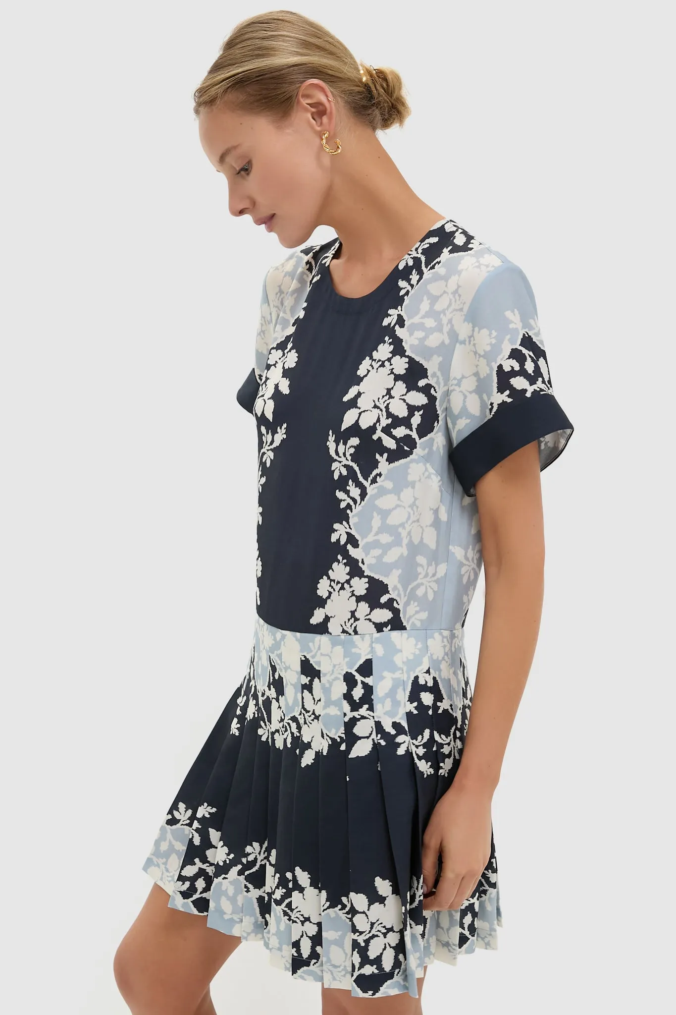 Blue Fog Pleated Liza Dress sold by Tuckernuck product image thumbnail 3