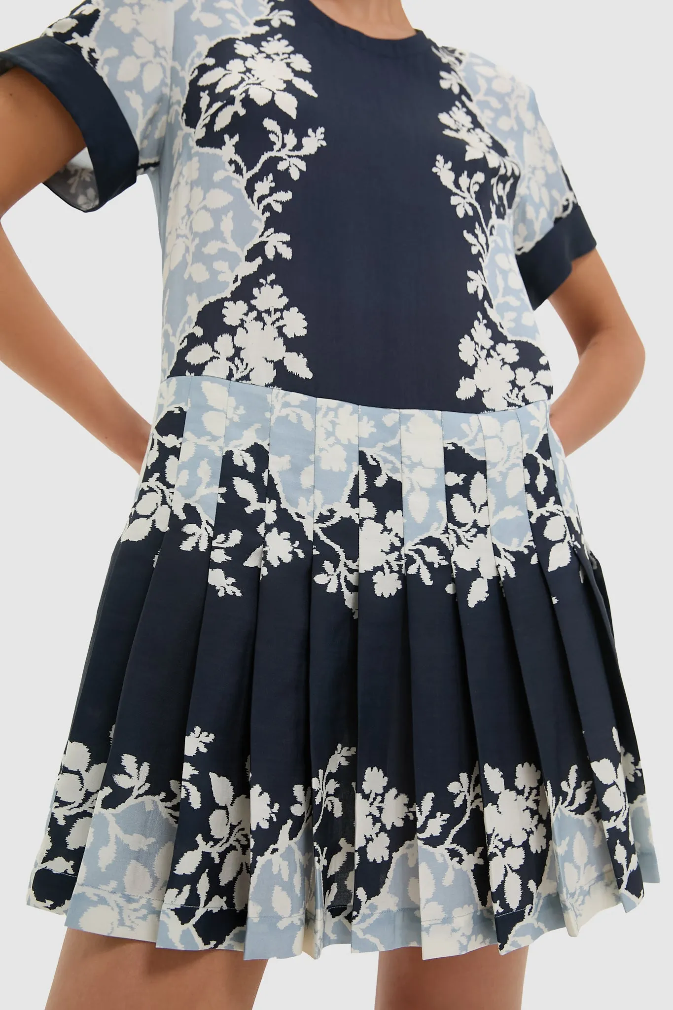 Blue Fog Pleated Liza Dress sold by Tuckernuck product image thumbnail 5