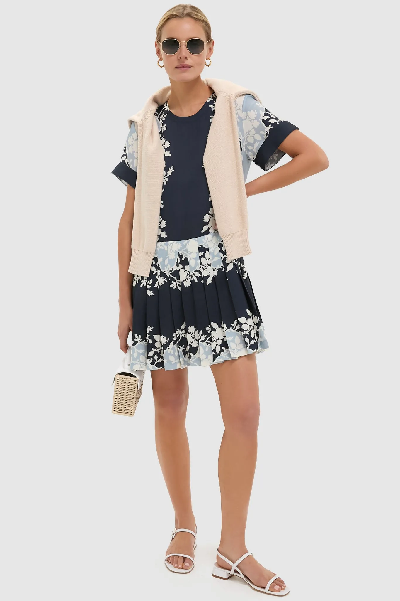 Blue Fog Pleated Liza Dress sold by Tuckernuck product image thumbnail 2