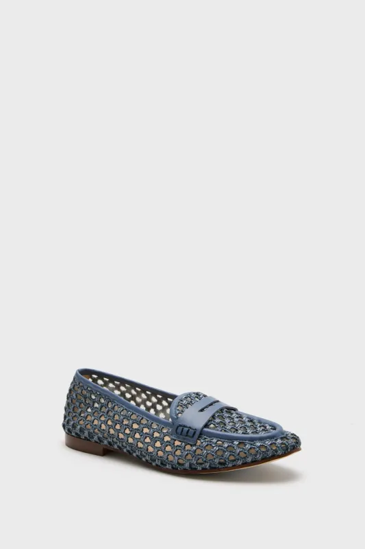 Blue Woven Rowan Loafers sold by Tuckernuck
