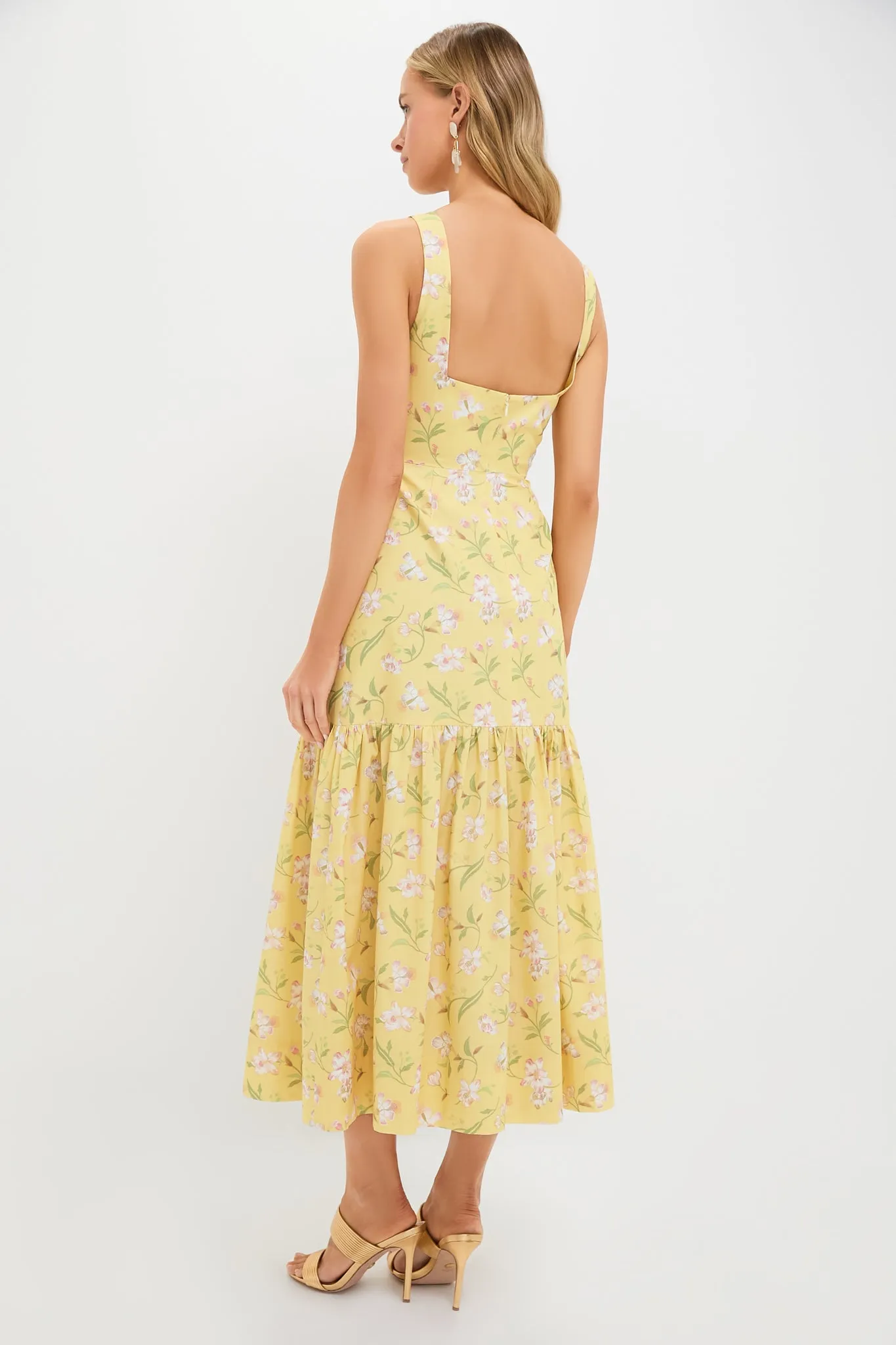 Yellow Hibiscus Low-Back Dress sold by Tuckernuck product image thumbnail 4