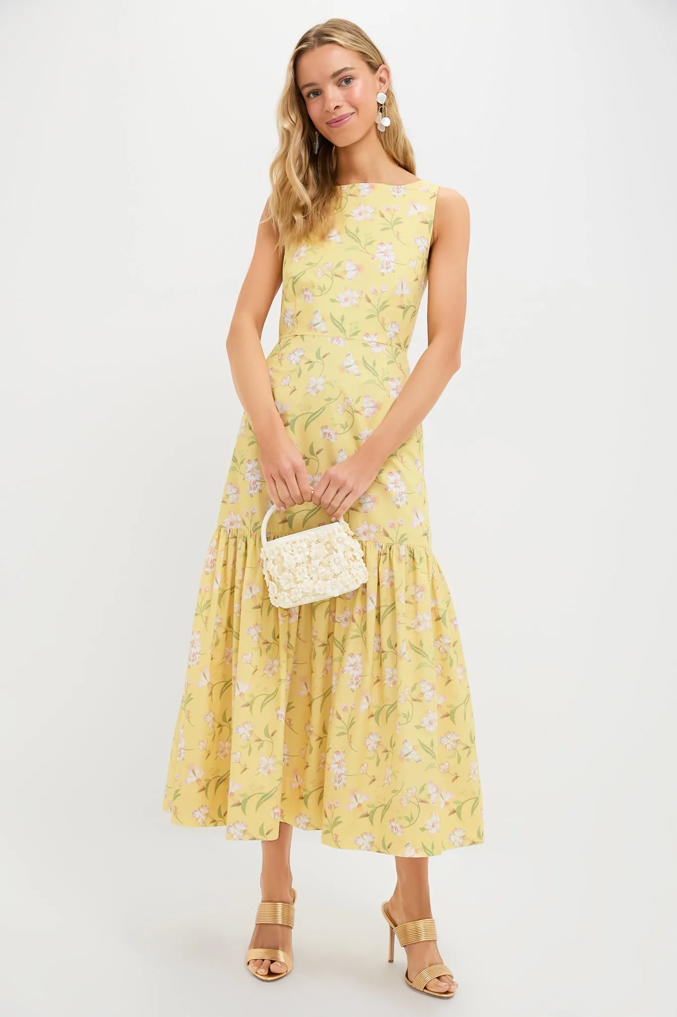 Yellow Hibiscus Low-Back Dress sold by Tuckernuck product image thumbnail 2