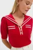 Red and Ivory Cashmere Sailor Sweater sold by Tuckernuck