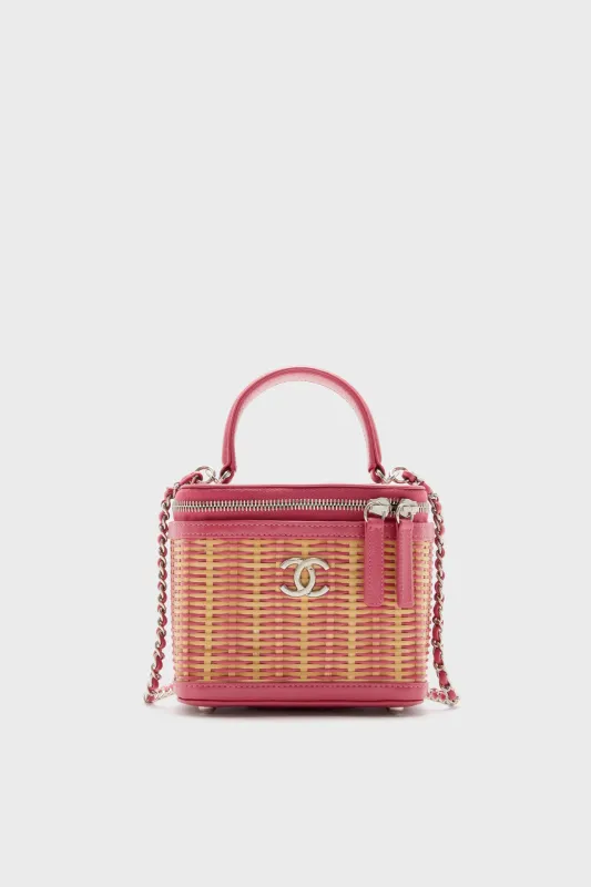 CHANEL Rattan Take Away Vanity Case sold by Tuckernuck