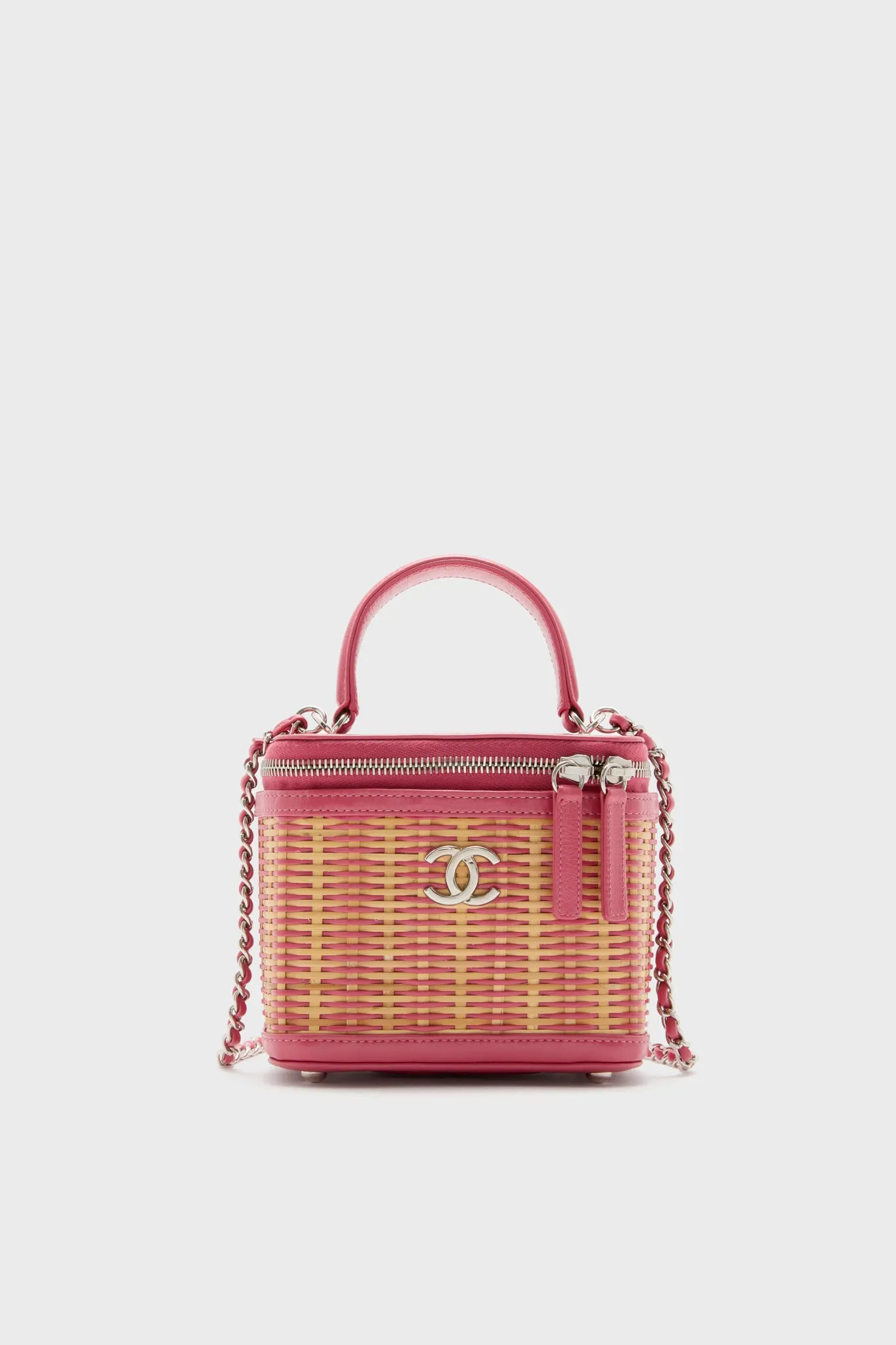 CHANEL Rattan Take Away Vanity Case sold by Tuckernuck