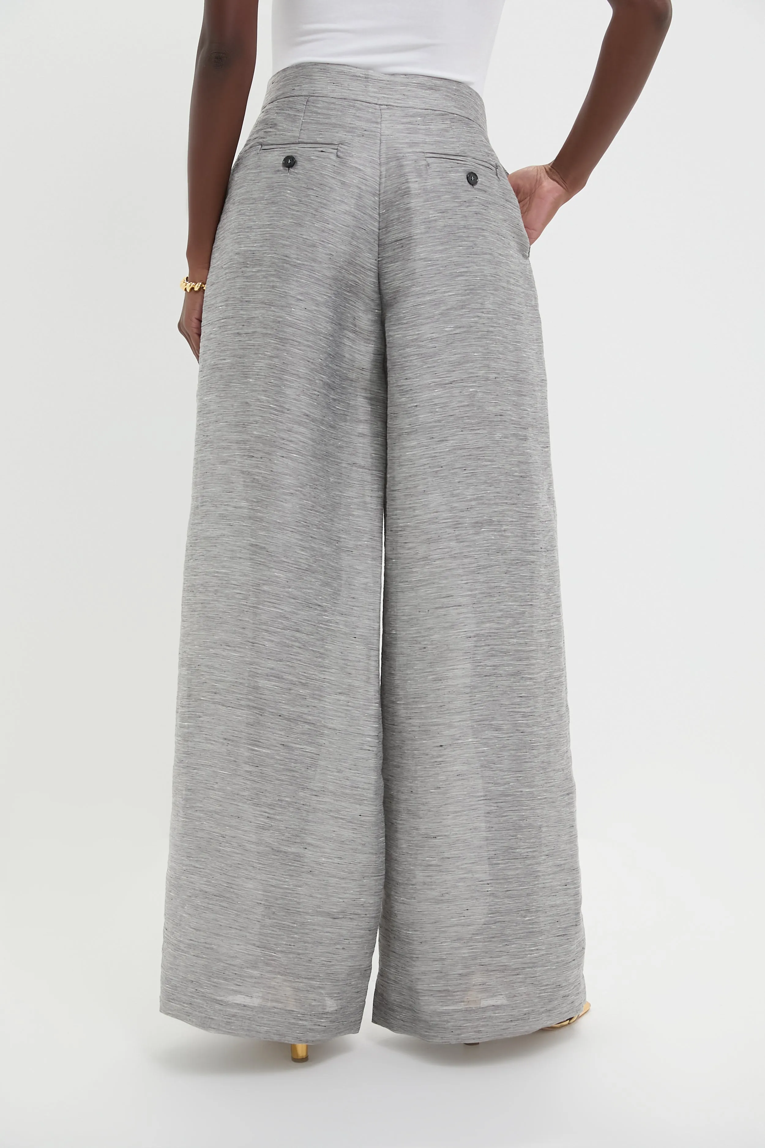 Grey Lenore Veil Stripes Pants sold by Tuckernuck product image thumbnail 4