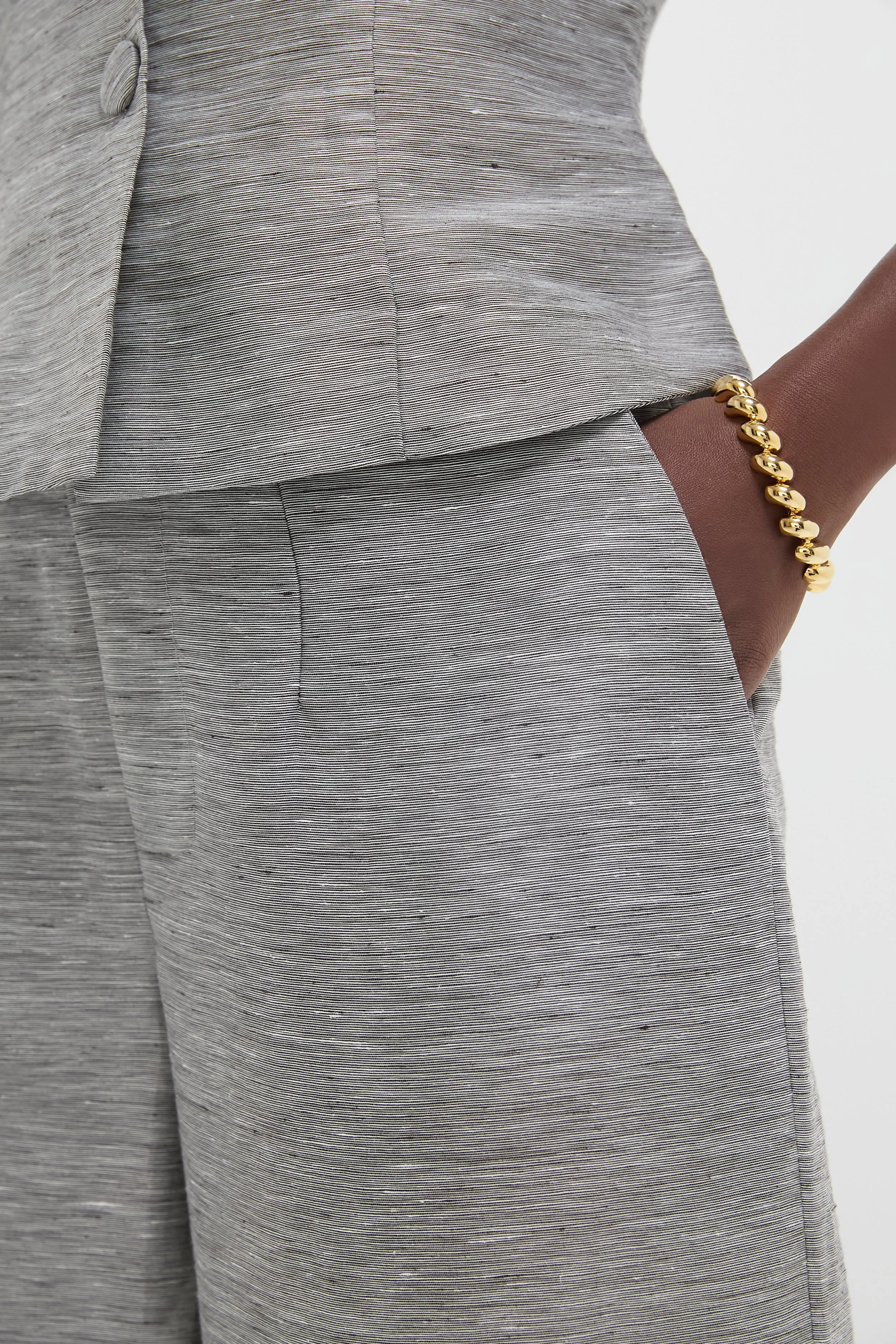 Grey Lenore Veil Stripes Pants sold by Tuckernuck product image thumbnail 5