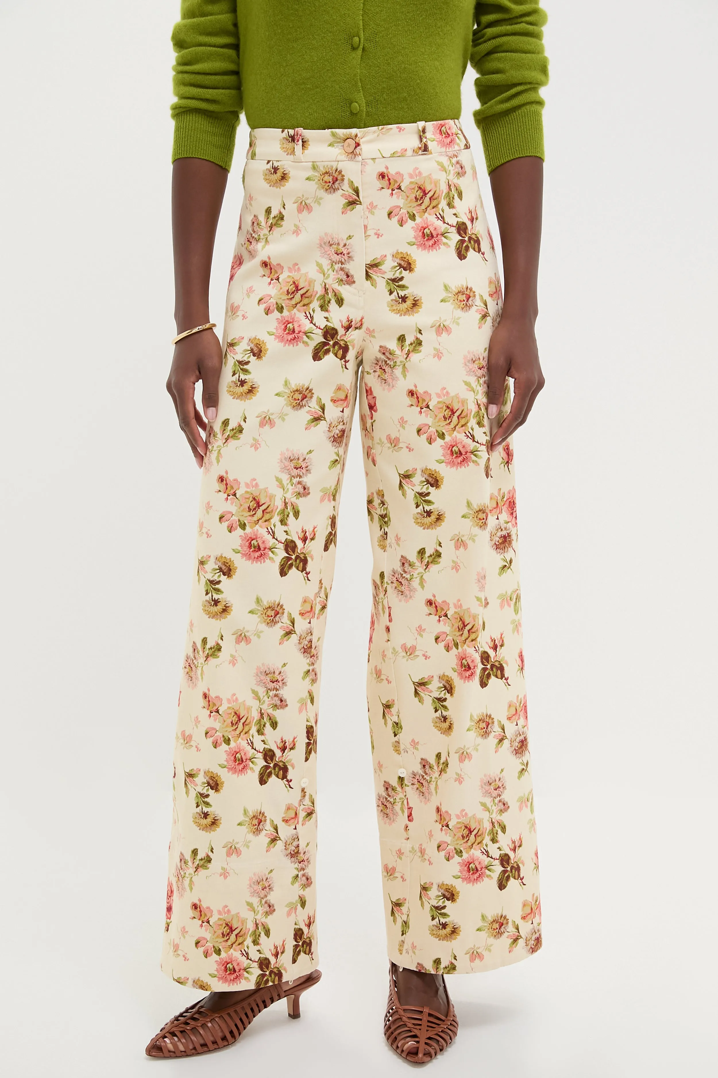 Romantic Floral Twill Florence Pants sold by Tuckernuck