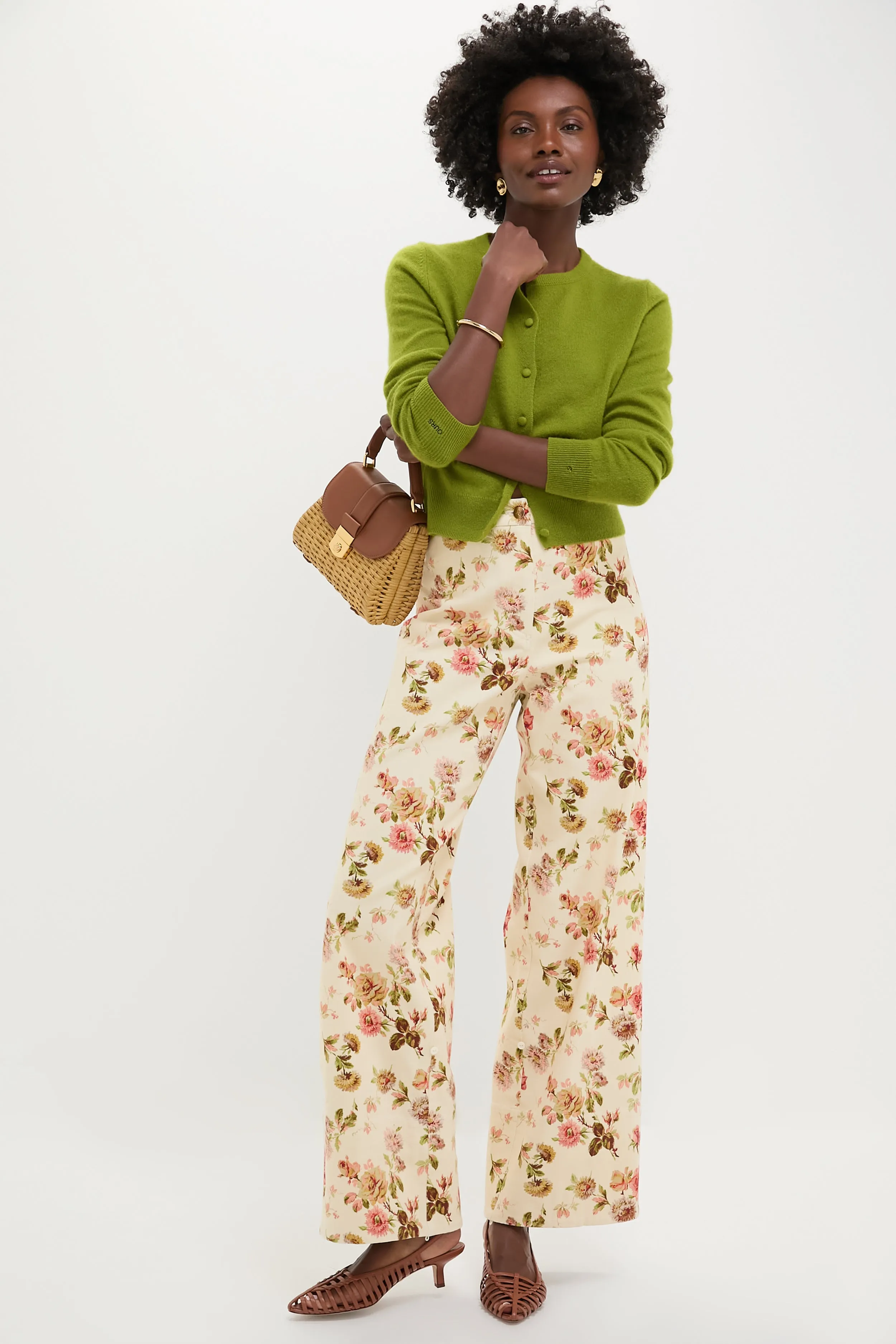 Romantic Floral Twill Florence Pants sold by Tuckernuck product image thumbnail 2