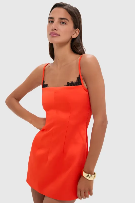 Tangerine Poppy Contoured Mini Dress sold by Tuckernuck