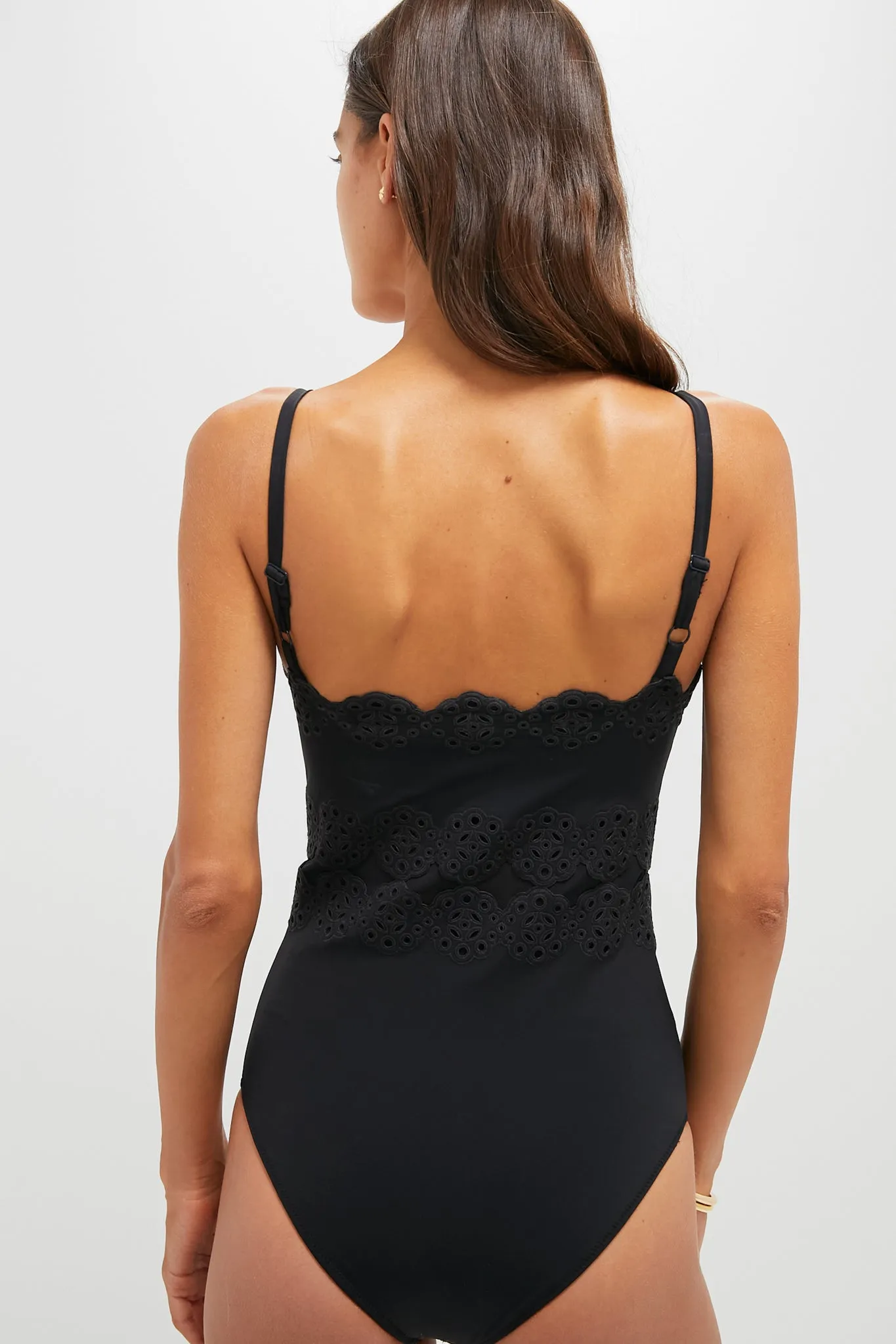 Black Mae Scallop One Piece sold by Tuckernuck product image thumbnail 4