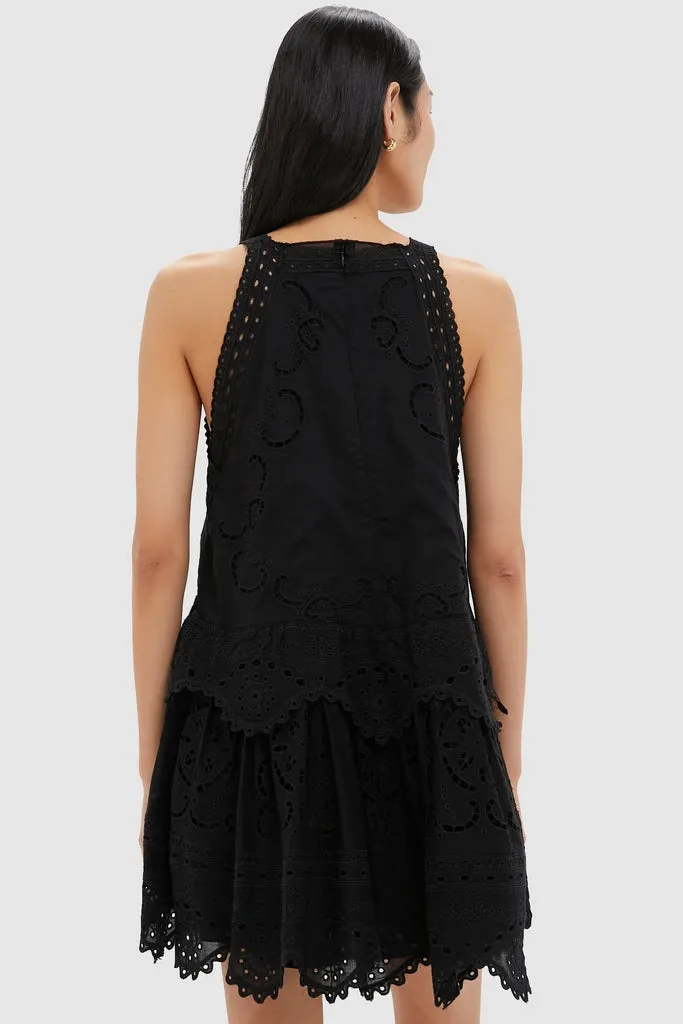 Black Dahlia Eyelet Tank Dress sold by Tuckernuck product image thumbnail 4