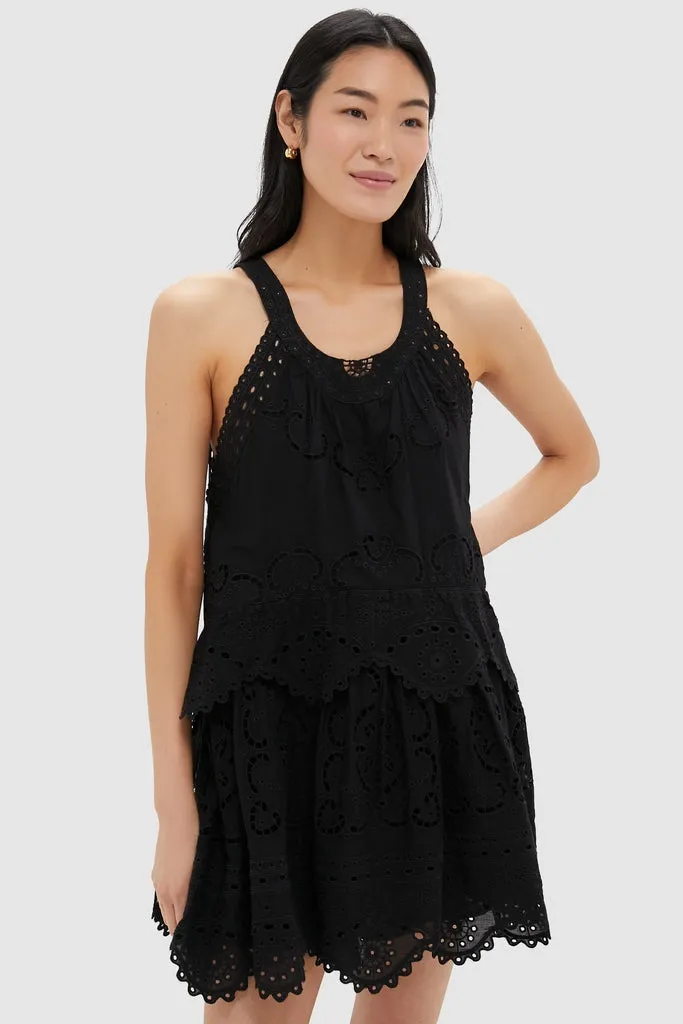 Black Dahlia Eyelet Tank Dress sold by Tuckernuck