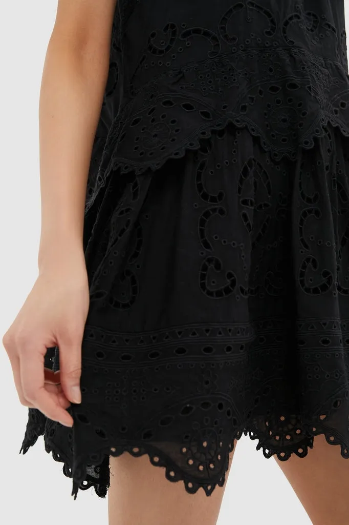 Black Dahlia Eyelet Tank Dress sold by Tuckernuck product image thumbnail 5