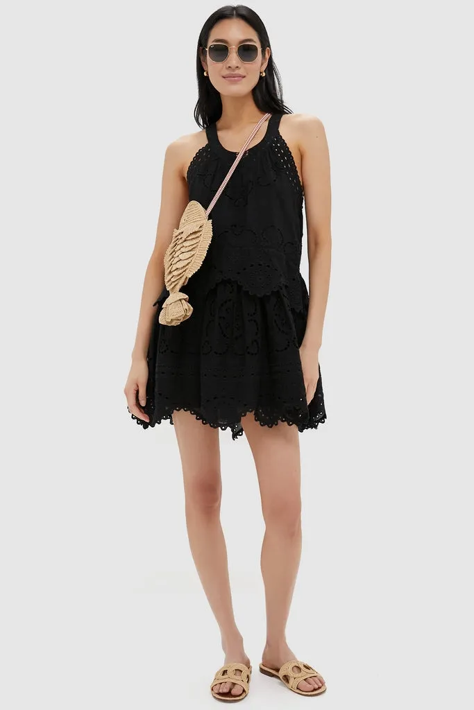 Black Dahlia Eyelet Tank Dress sold by Tuckernuck product image thumbnail 2