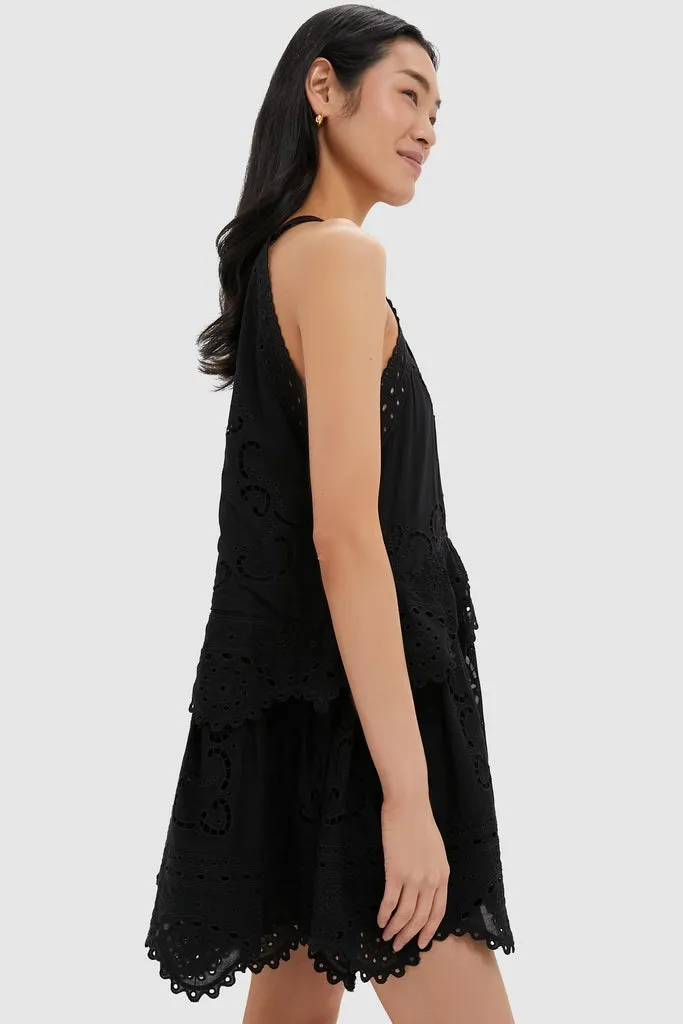 Black Dahlia Eyelet Tank Dress sold by Tuckernuck product image thumbnail 3