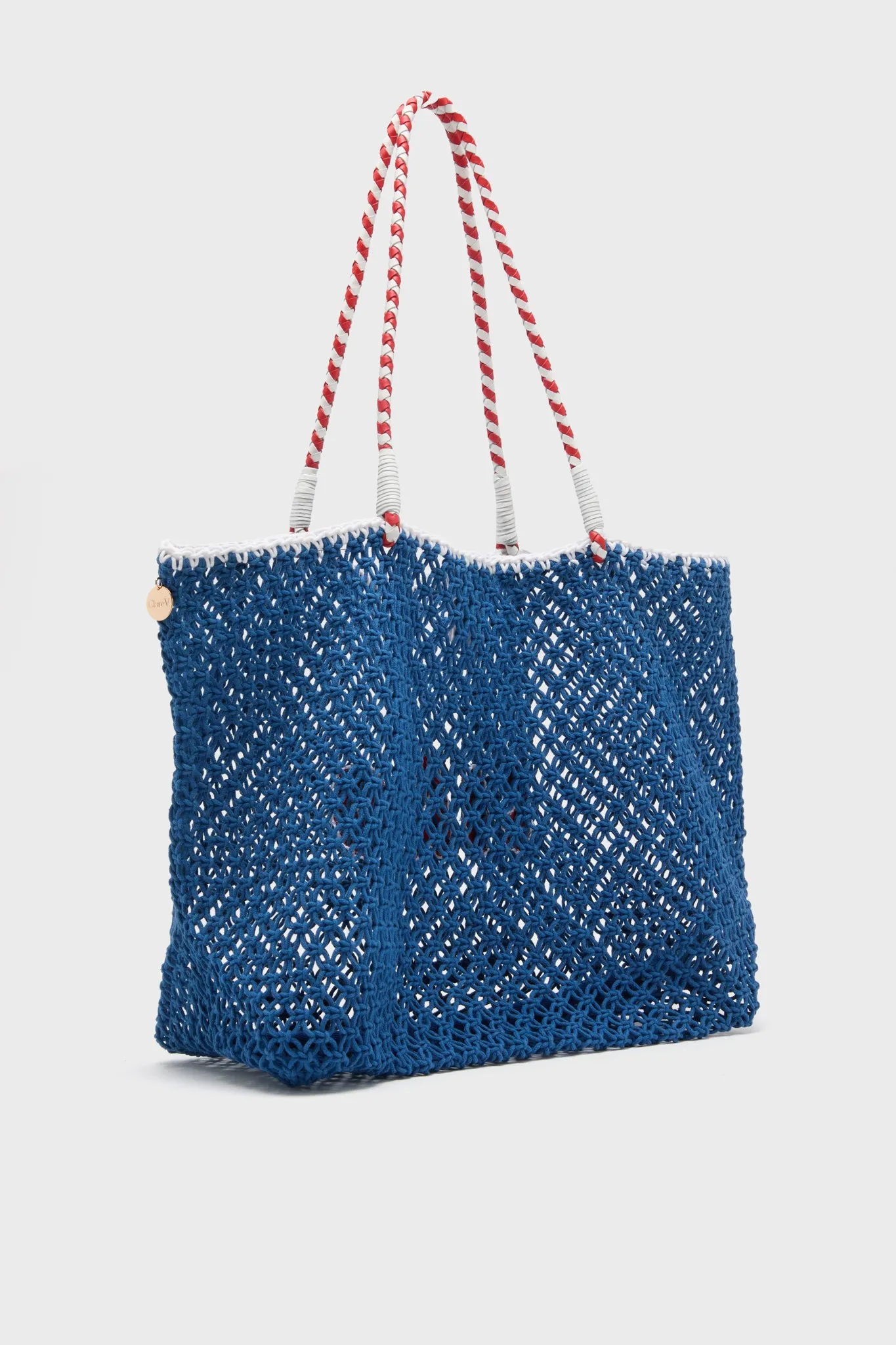 Cobalt with Poppy Ciao L'ete Tote sold by Tuckernuck product image thumbnail 4