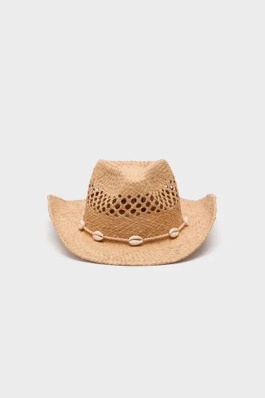 Natural Seashells Cowboy Hat sold by Tuckernuck