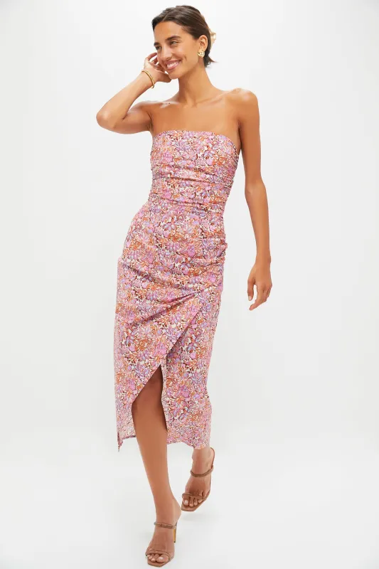 Multi Cleopatre Midi Dress sold by Tuckernuck