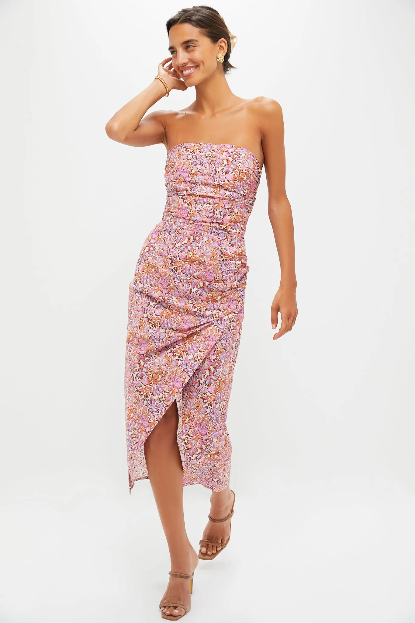 Multi Cleopatre Midi Dress sold by Tuckernuck