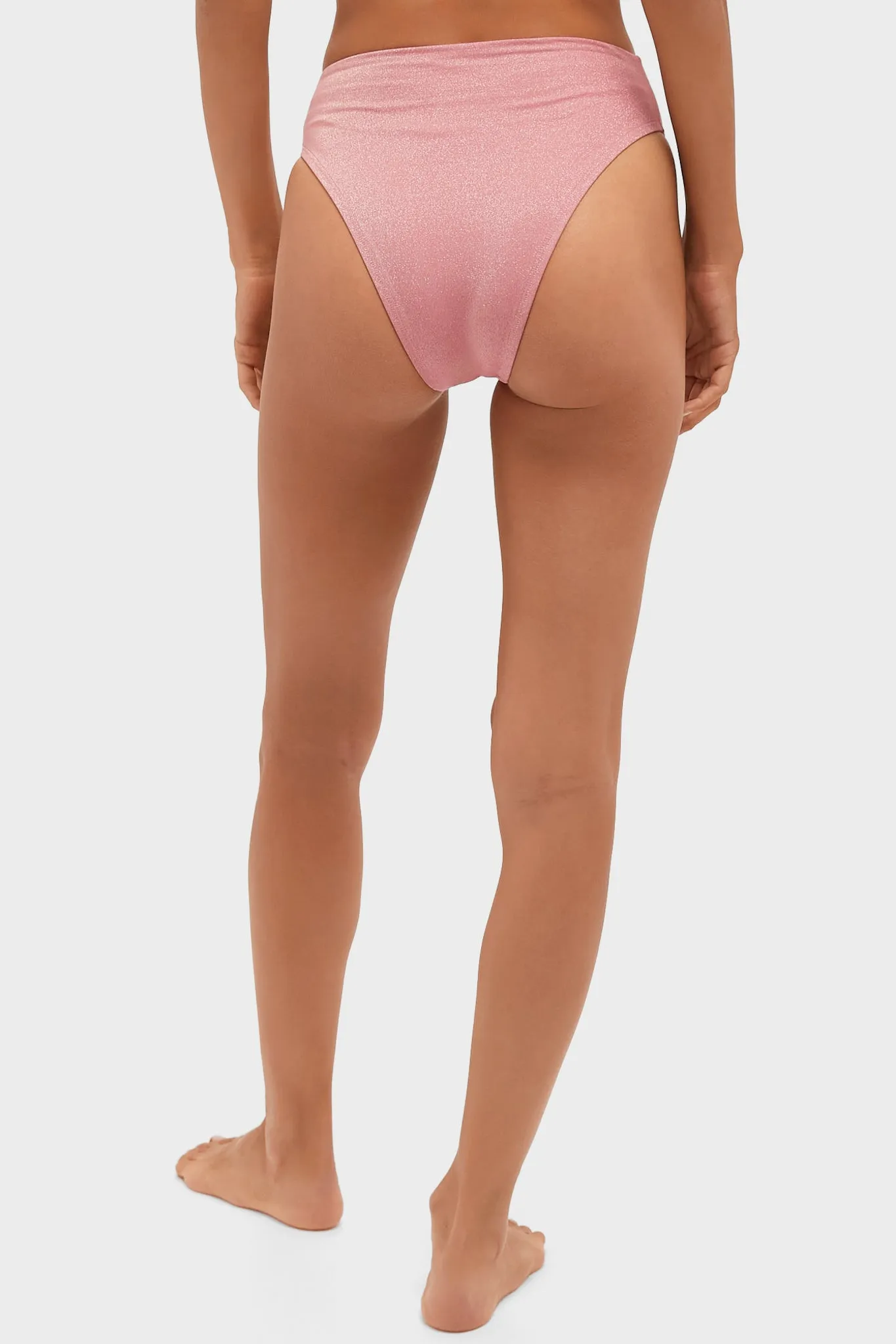 Pink Barcelona High Waist Bikini Bottom sold by Tuckernuck product image thumbnail 4