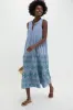 Emerald Embroidered Chambray Salty Paloma Caftan sold by Tuckernuck