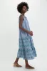 Emerald Embroidered Chambray Salty Paloma Caftan sold by Tuckernuck