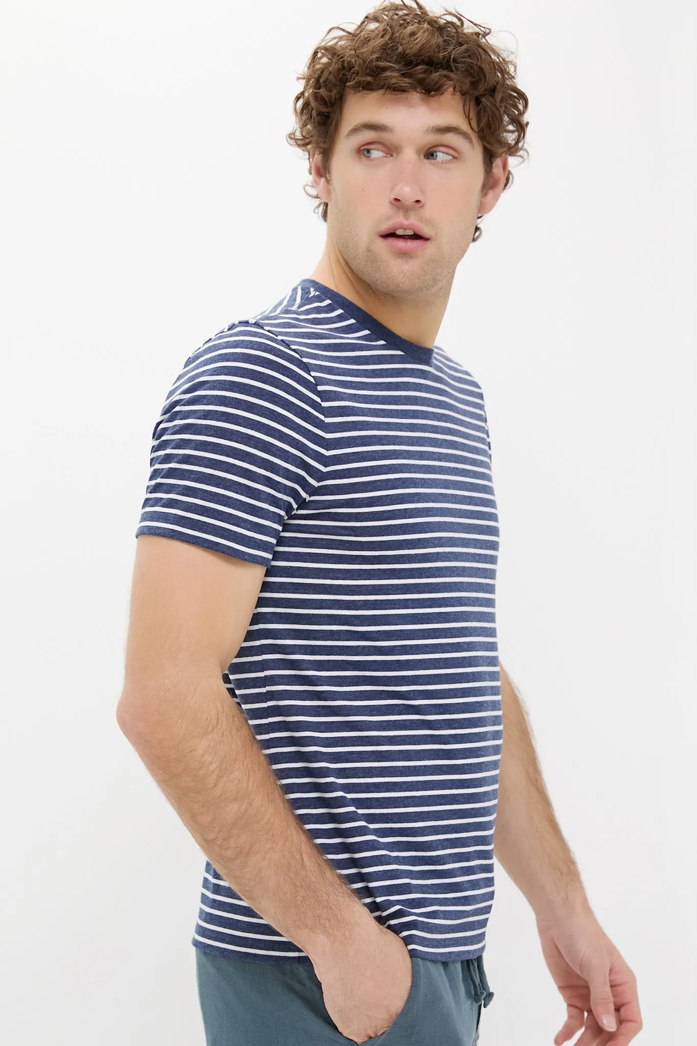 Navy Sailing Stripe Kismet Tee sold by Tuckernuck product image thumbnail 3