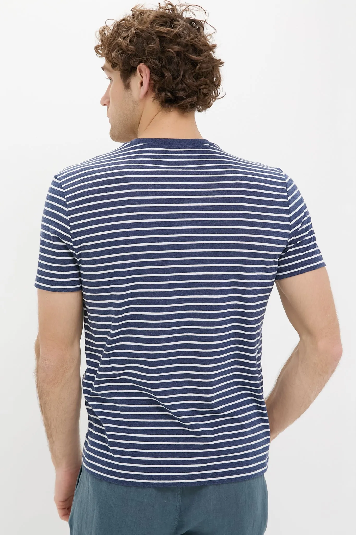 Navy Sailing Stripe Kismet Tee sold by Tuckernuck product image thumbnail 4