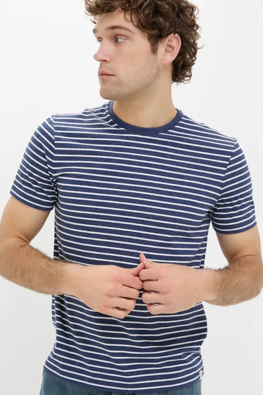 Navy Sailing Stripe Kismet Tee sold by Tuckernuck