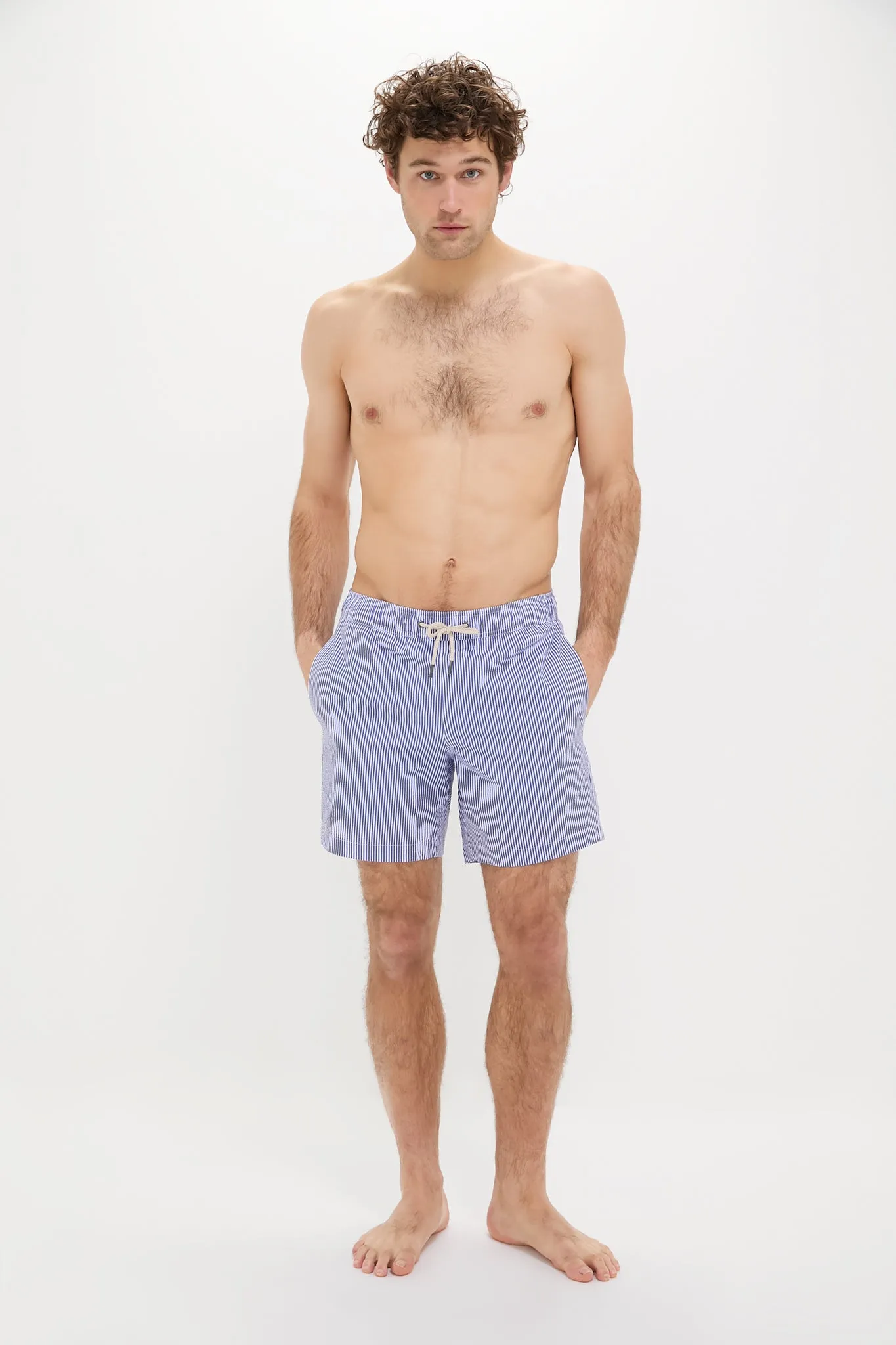 Sky Blue Seersucker Bayberry Trunks sold by Tuckernuck product image thumbnail 4