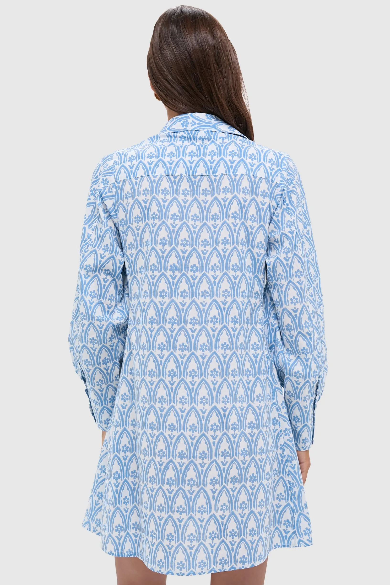 Light Blue Taormina Chloe Short Dress sold by Tuckernuck product image thumbnail 4