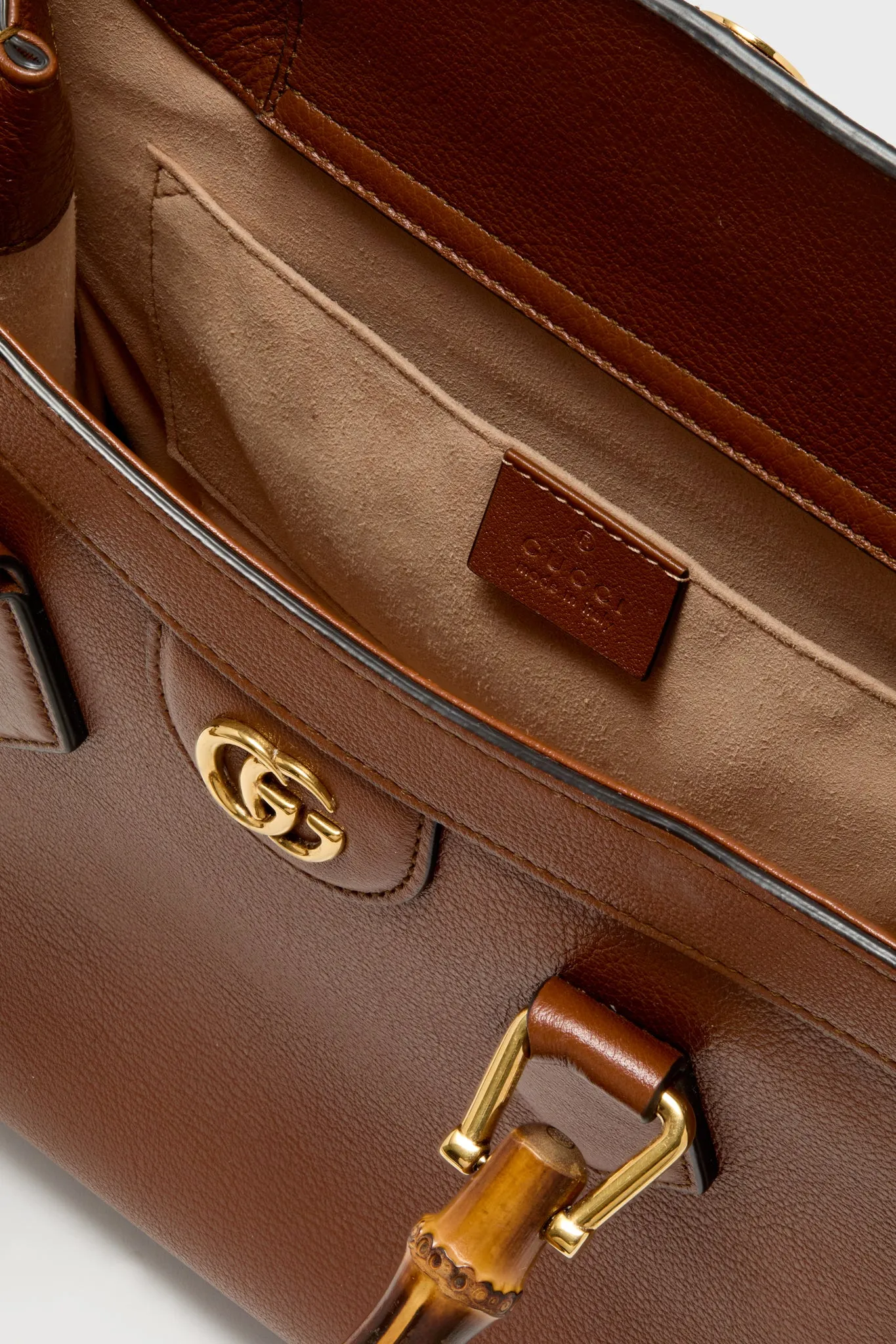 Gucci Brown Diana Bamboo Handle Tote sold by Tuckernuck product image thumbnail 5