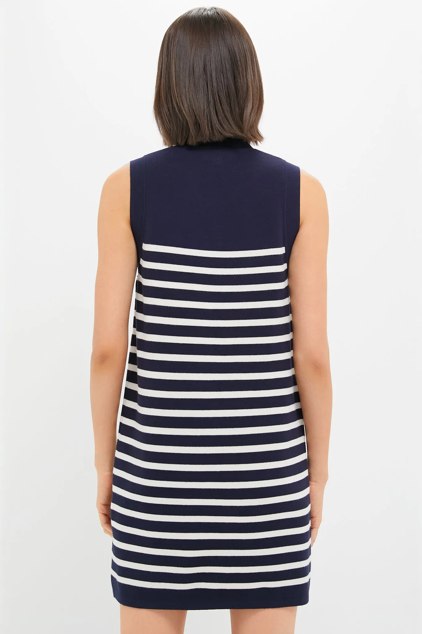 Navy and White Stripe Knit Marie Dress sold by Tuckernuck product image thumbnail 4