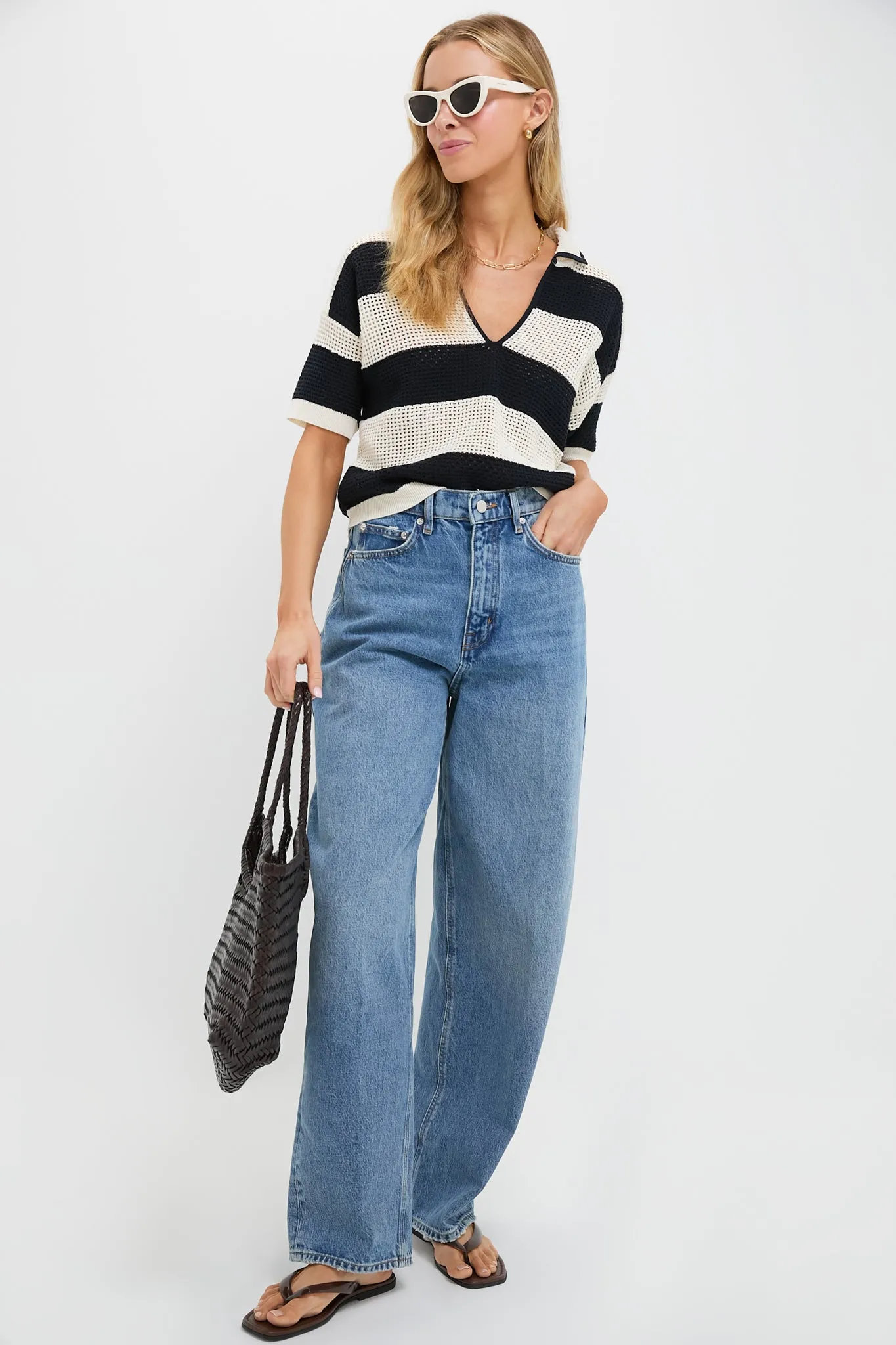 Gold Paperclip Toggle Clasp Necklace sold by Tuckernuck product image thumbnail 4