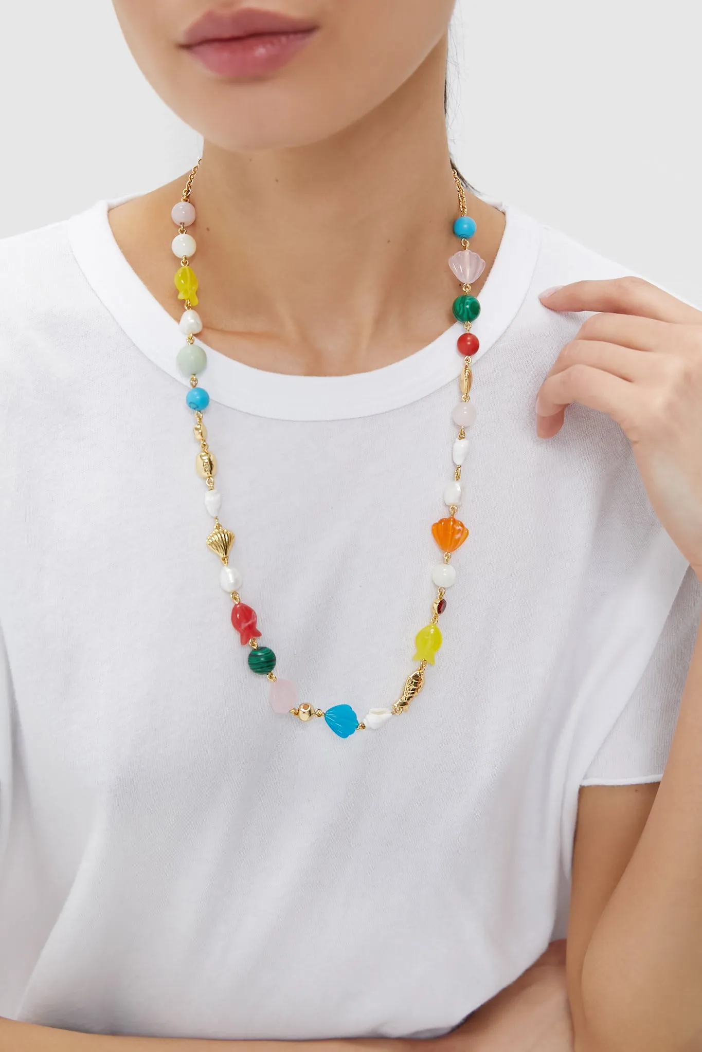 Multi Stone Isla Necklace sold by Tuckernuck product image thumbnail 2