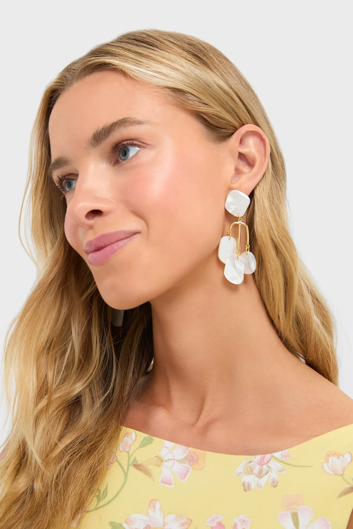 Mother of Pearl Gabriella Earrings sold by Tuckernuck product image thumbnail 2