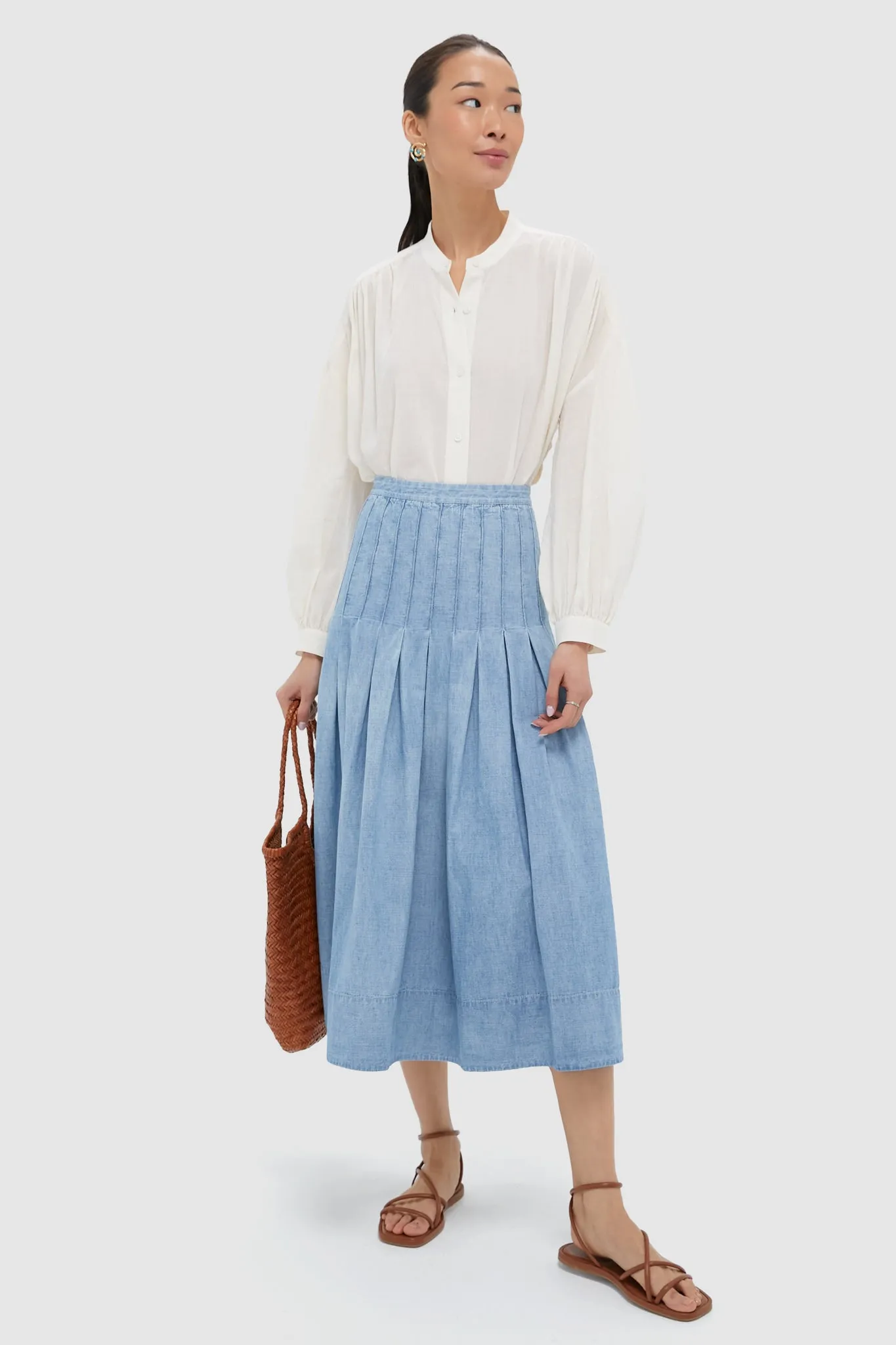 Turquoise Spiral Alexandra Earrings sold by Tuckernuck product image thumbnail 3