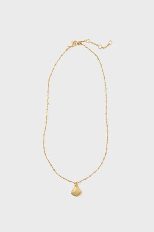Gold Shell Bridget Necklace sold by Tuckernuck