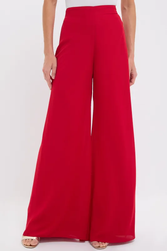 Coral Red Kali Pants sold by Tuckernuck