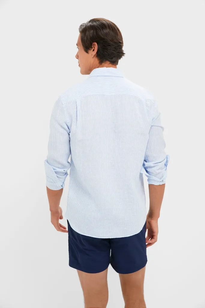 Summer Classic Stripe Laguna Linen Shirt sold by Tuckernuck product image thumbnail 4