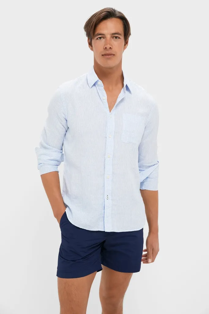 Summer Classic Stripe Laguna Linen Shirt sold by Tuckernuck