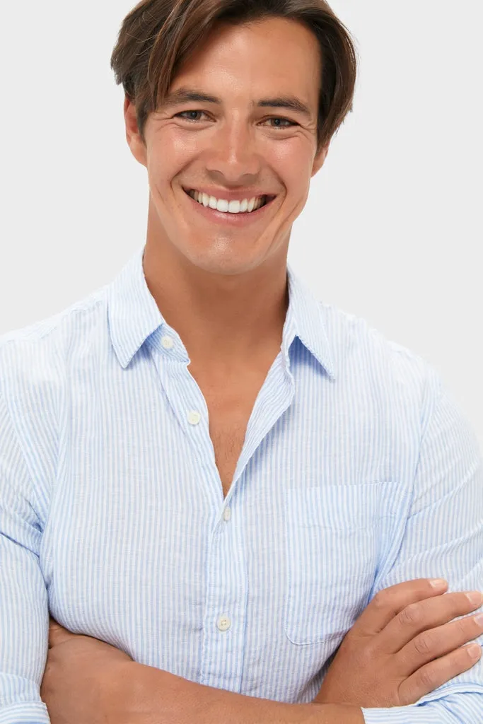 Summer Classic Stripe Laguna Linen Shirt sold by Tuckernuck product image thumbnail 5