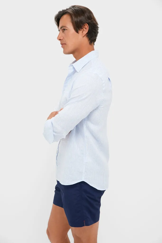 Summer Classic Stripe Laguna Linen Shirt sold by Tuckernuck product image thumbnail 3